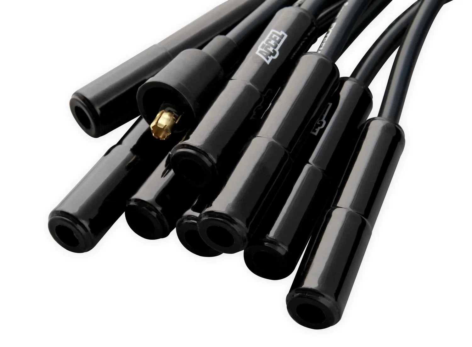 Spark Plug Wire Set - Universal - 180 Deg Black Ceramic Boots - 9000CK